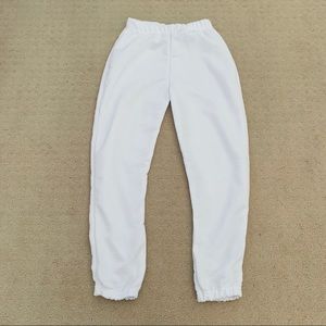 Pretty Little Thing petite basic jogger white
